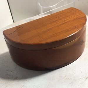 Vintage cedar wood what-not , trinket box